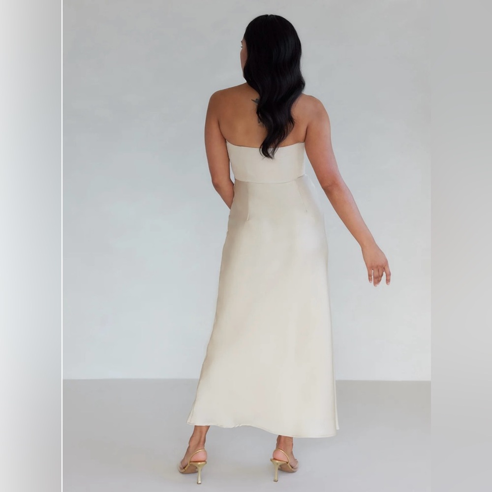 Park & Fifth strapless dress in Champagne - Picture 2 of 7